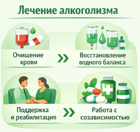лечение алкоголизма в Питкяранте этапы
